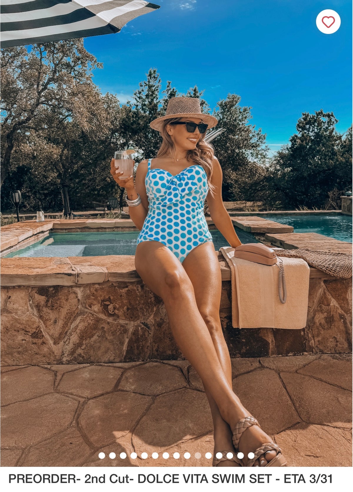 (Copy) 3piece Ditsy Dolce Swimsuit Set preorder